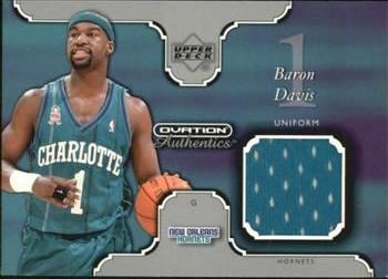 2002-03 Upper Deck Ovation - Authentics Uniform #BD-U Baron Davis Front