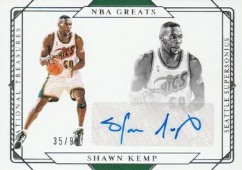 2020-21 Panini National Treasures - NBA Greats Signatures #GS-SKP Shawn Kemp Front