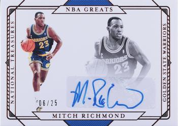 2020-21 Panini National Treasures - NBA Greats Signatures Bronze #GS-MRM Mitch Richmond Front