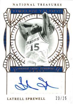 2020-21 Panini National Treasures - Timeless Talents Signatures Bronze #TT-LSW Latrell Sprewell Front