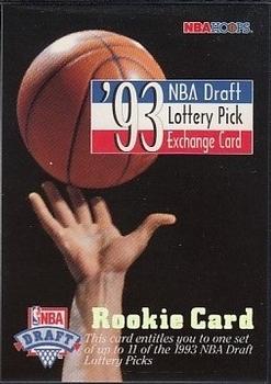 1993-94 Hoops - '93 NBA Draft Lottery Pick Redemption #NNO Exchange Card Front
