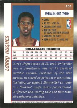 1998-99 Topps #151 Larry Hughes Back