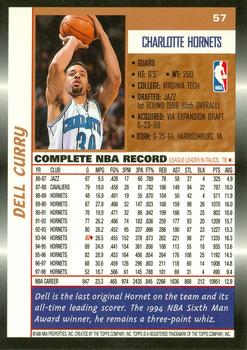 1998-99 Topps #57 Dell Curry Back