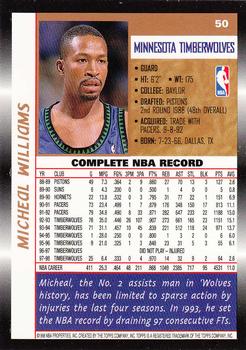 1998-99 Topps #50 Micheal Williams Back