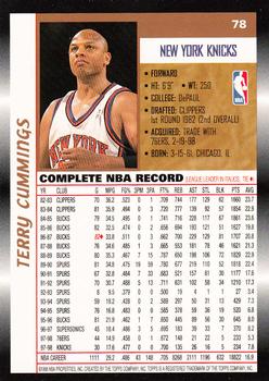 1998-99 Topps #78 Terry Cummings Back