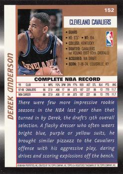 1998-99 Topps #152 Derek Anderson Back
