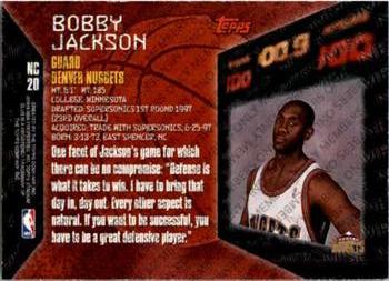 1997-98 Stadium Club - Member's Only Never Compromise #NC20 Bobby Jackson Back
