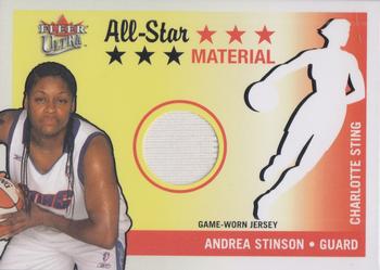 2003 Ultra WNBA - All-Star Review Material #AS-AS Andrea Stinson Front