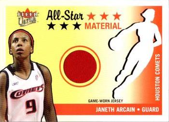 2003 Ultra WNBA - All-Star Review Material #AS-JA Janeth Arcain Front