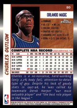 1998-99 Topps Chrome #80 Charles Outlaw Back