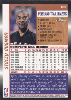 1998-99 Topps Chrome #182 Stacey Augmon Back