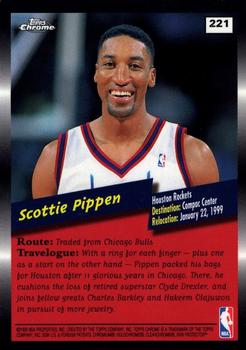 1998-99 Topps Chrome #221 Scottie Pippen Back