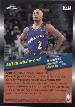 1998-99 Topps Chrome #227 Mitch Richmond Back