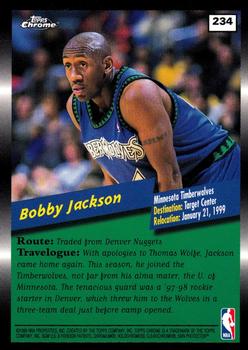 1998-99 Topps Chrome #234 Bobby Jackson Back
