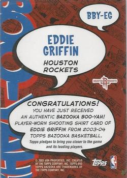 2003-04 Bazooka - Boo-Yah! #BBY-EG Eddie Griffin Back