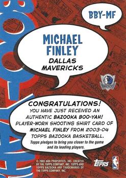 2003-04 Bazooka - Boo-Yah! #BBY-MF Michael Finley Back