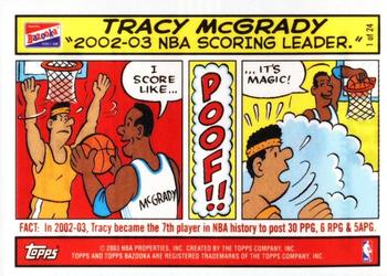 2003-04 Bazooka - Comics #1 Tracy McGrady Front