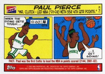 2003-04 Bazooka - Comics #2 Paul Pierce Front
