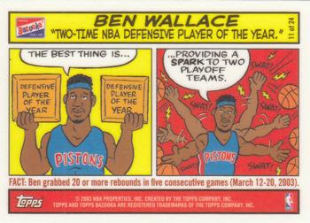 2003-04 Bazooka - Comics #11 Ben Wallace Front
