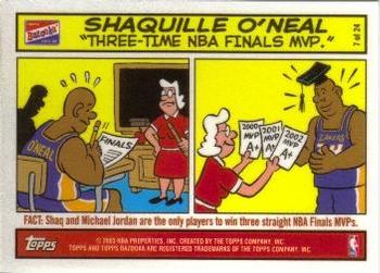 2003-04 Bazooka - Comics #7 Shaquille O'Neal Front