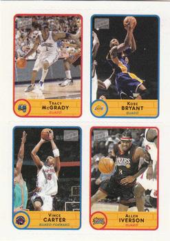 2003-04 Bazooka - Four-on-One Stickers #2 Tracy McGrady / Kobe Bryant / Vince Carter / Allen Iverson Front
