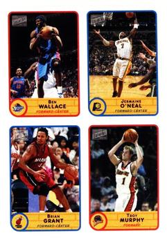 2003-04 Bazooka - Four-on-One Stickers #6 Ben Wallace / Jermaine O'Neal / Brian Grant / Troy Murphy Front