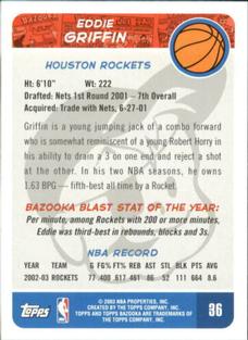 2003-04 Bazooka - Mini #35 Matt Harpring Back