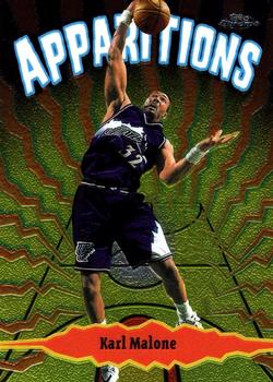 1998-99 Topps Chrome - Apparitions #A4 Karl Malone Front