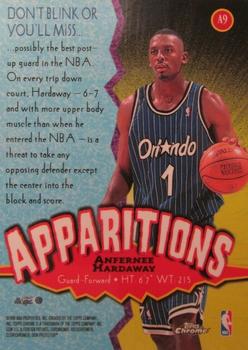 1998-99 Topps Chrome - Apparitions #A9 Anfernee Hardaway Back