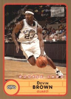 2003-04 Bazooka - Gold #253 Devin Brown Front
