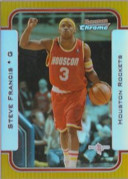 2003-04 Bowman - Chrome Refractors Gold #61 Steve Francis Front