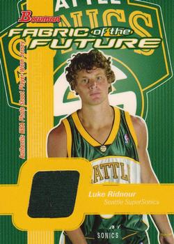 2003-04 Bowman - Fabric of the Future #FF-LR Luke Ridnour Front