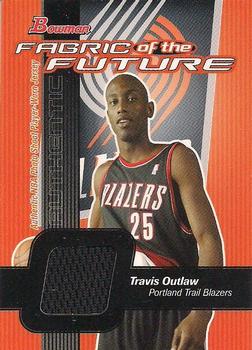 2003-04 Bowman - Fabric of the Future #FF-TO Travis Outlaw Front