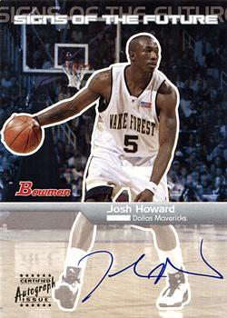 2003-04 Bowman - Signs of the Future #SFA-JH Josh Howard Front