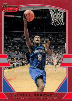 2003-04 Bowman Signature - Red/Blue #47 Latrell Sprewell Front