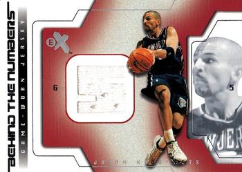 2003-04 E-X - Behind the Numbers Game-Used #JK-BTNGU Jason Kidd Front