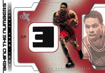 2003-04 E-X - Behind the Numbers Game-Used #TC-BTNGU Tyson Chandler Front