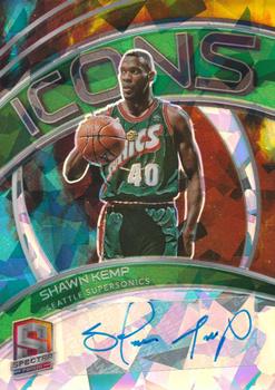 2020-21 Panini Spectra - Icons Autographs Astral #ICO-SKE Shawn Kemp Front