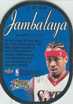 2003-04 E-X - Jambalaya #11 JB Allen Iverson Back