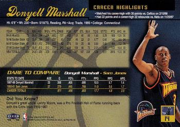 1998-99 Ultra #14 Donyell Marshall Back
