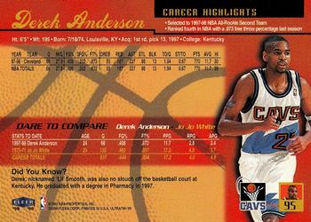 1998-99 Ultra #95 Derek Anderson Back