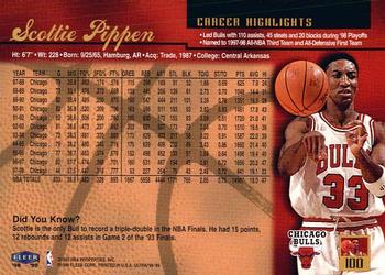 1998-99 Ultra #100 Scottie Pippen Back