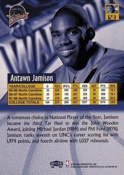 1998-99 Ultra #123 Antawn Jamison Back