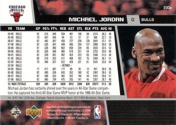1998-99 Upper Deck #230e Michael Jordan Back