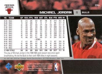 1998-99 Upper Deck #230n Michael Jordan Back