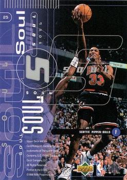 1998-99 Upper Deck #25 Michael Jordan / Scottie Pippen Back
