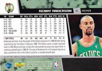 1998-99 Upper Deck #6 Kenny Anderson Back