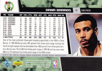 1998-99 Upper Deck #7 Dana Barros Back