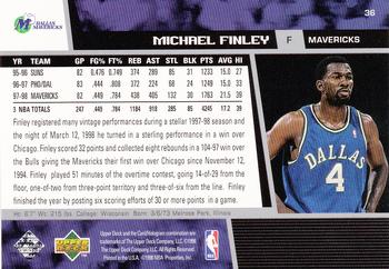 1998-99 Upper Deck #36 Michael Finley Back