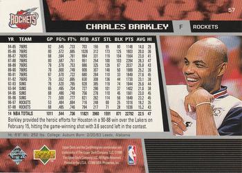 1998-99 Upper Deck #57 Charles Barkley Back